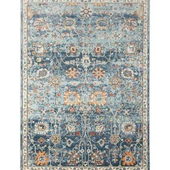 Navy Bohemian Area Rug, 7x9