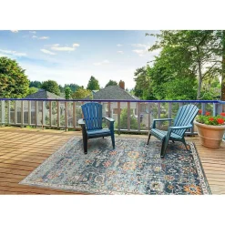 Navy Bohemian Area Rug, 7x9