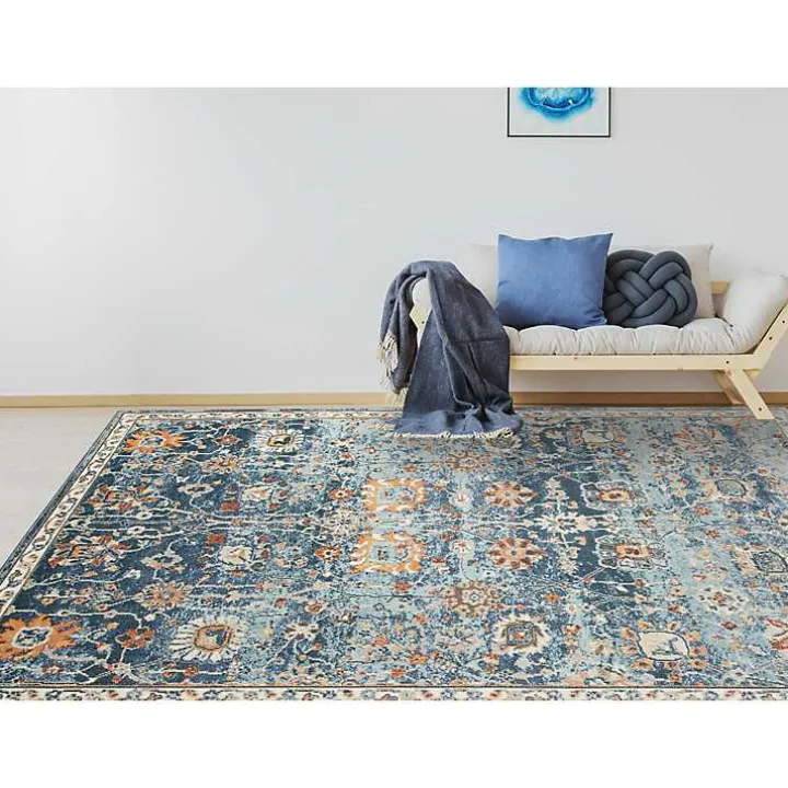 Navy Bohemian Area Rug, 7x9