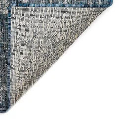 Navy Botanical Hannah Indoor/Outdoor Rug, 4x7