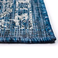 Navy Botanical Hannah Indoor/Outdoor Rug, 7x9
