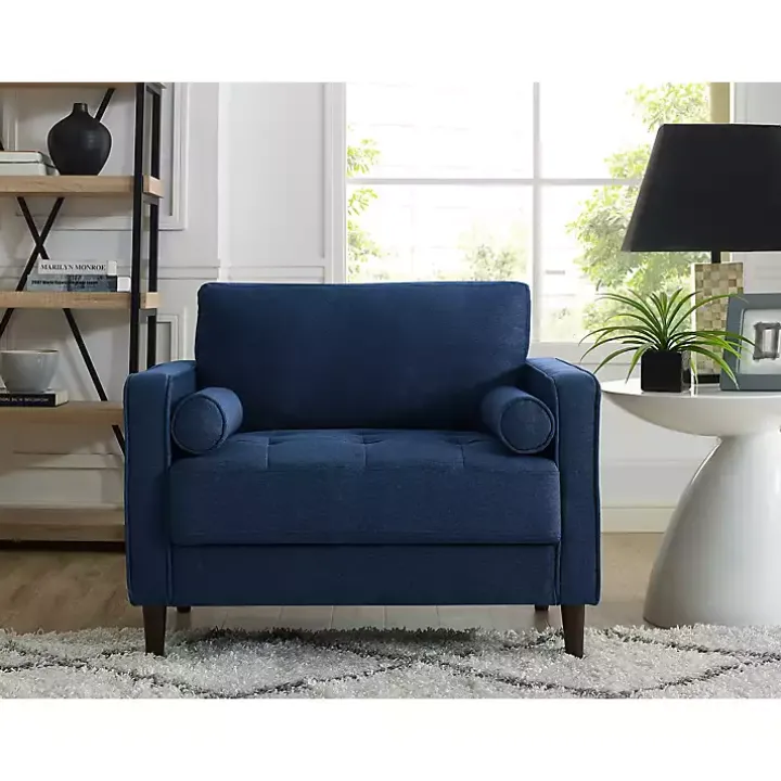 Navy Chelsea Modern Accent Chair
