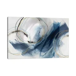 Navy Detour Canvas Art Print