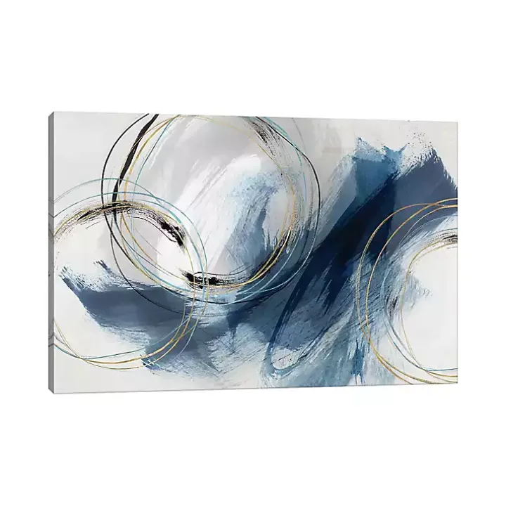 Navy Detour Canvas Art Print