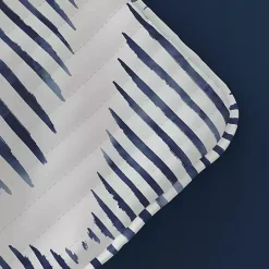 Navy Diamond Line Reversible 3-pc. King Quilt Set