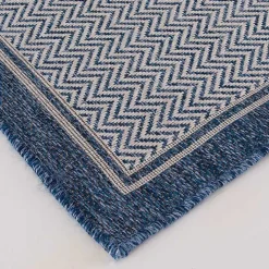 Navy Dunedin Indoor/Outdoor Area Rug, 7x9