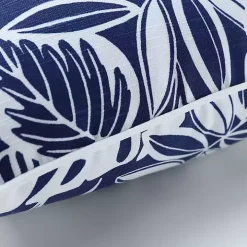 Navy Foliage 2-pc. Outdoor Lumbar Pillows, 18 in.