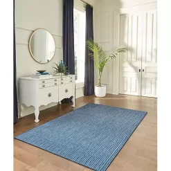 Navy Intertwine Indoor/Outdoor Area Rug, 4x7