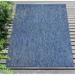 Navy Intertwine Indoor/Outdoor Area Rug, 4x7