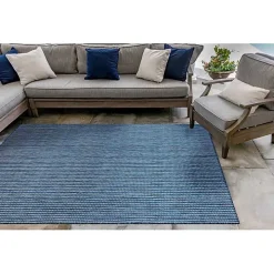 Navy Intertwine Indoor/Outdoor Area Rug, 6x9