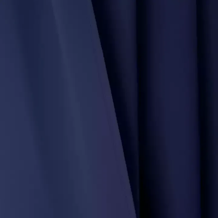 Navy Knotted Curtain Panel Set, 84 in.