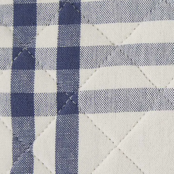 Navy Plaid Eat Drink Enjoy 4-pc. Dish Towel Set