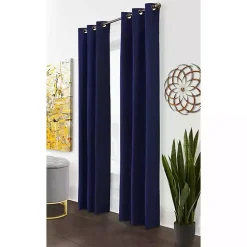 Navy Room Darkening Curtain Panel Set, 54 in.