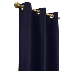 Navy Room Darkening Curtain Panel Set, 84 in.