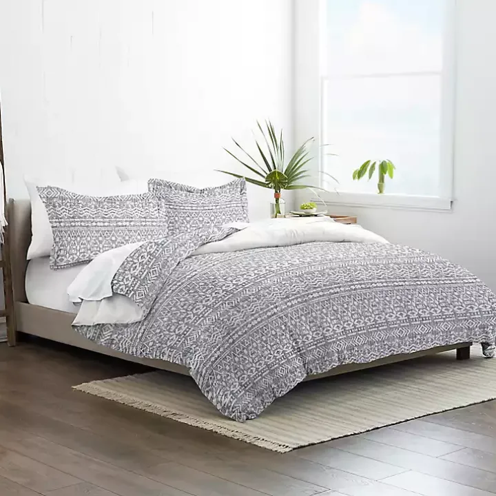 Navy Rustic Modern 2-pc. Twin Duvet Cover Set