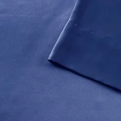Navy Satin King 2-pc. Pillow Case Set