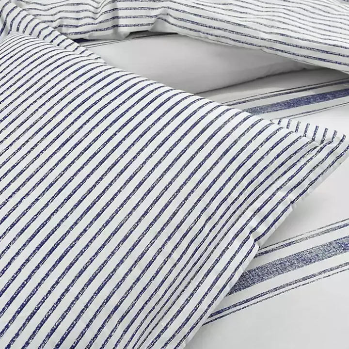 Navy Stripe 3-pc. King Comforter Set