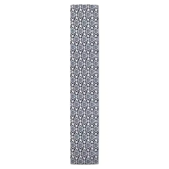 Navy Succulent Pattern Table Runner