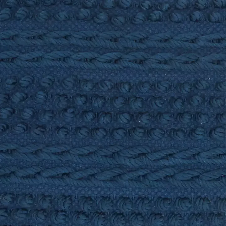 Navy Textured Stripes Pillow