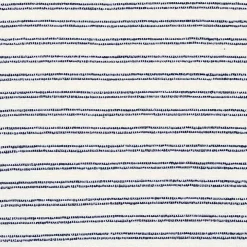 Navy Thin Woven Stripe Tassel Pillow
