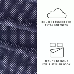 Navy Tiny Hearts 3-pc. Twin Sheet Set