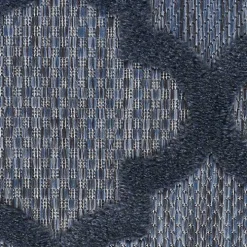 Navy Trellis Indoor/Outdoor Area Rug, 5x7