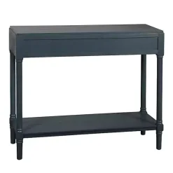 Navy Wood 2-Drawer Layla Console Table