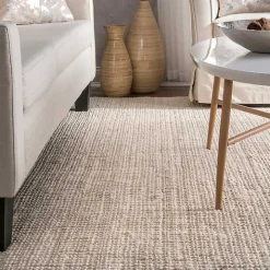 Neely Solid Jute Area Rug, 5x8