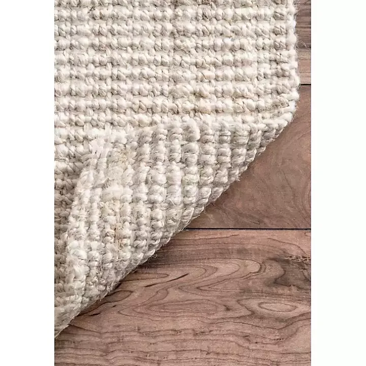 Neely Solid Jute Area Rug, 5x8