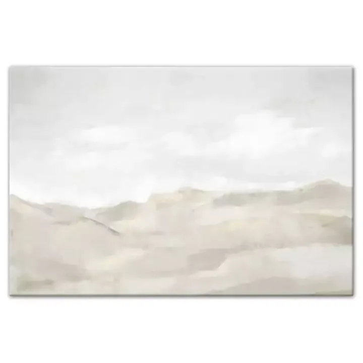Neutral Abstract Canvas Art Print, 48x32 in.