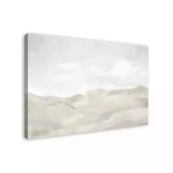 Neutral Abstract Canvas Art Print, 48x32 in.