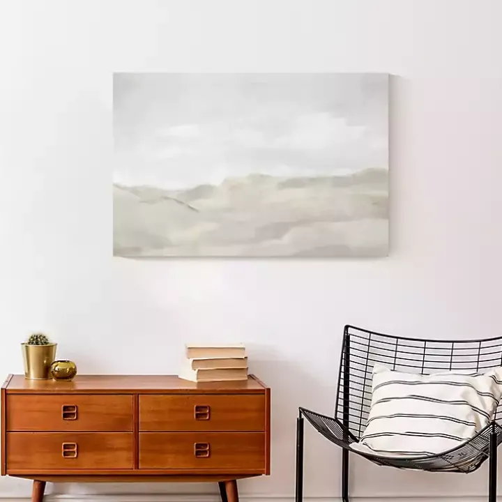 Neutral Abstract Canvas Art Print