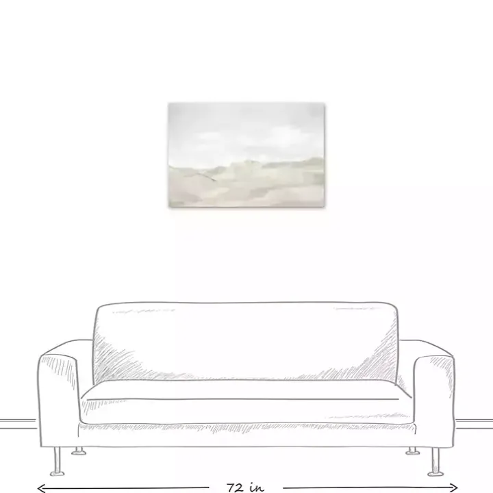 Neutral Abstract Canvas Art Print