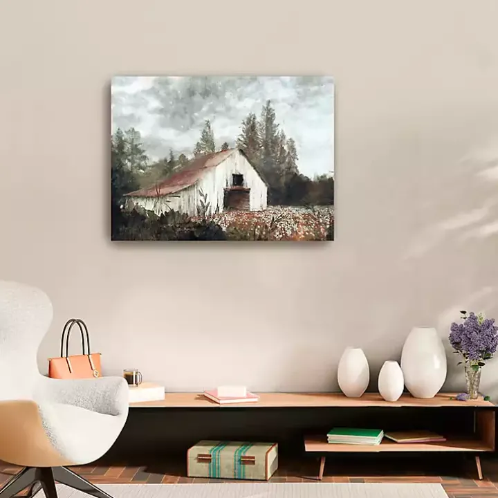 Neutral Barn Canvas Art Print, 32x24 in.