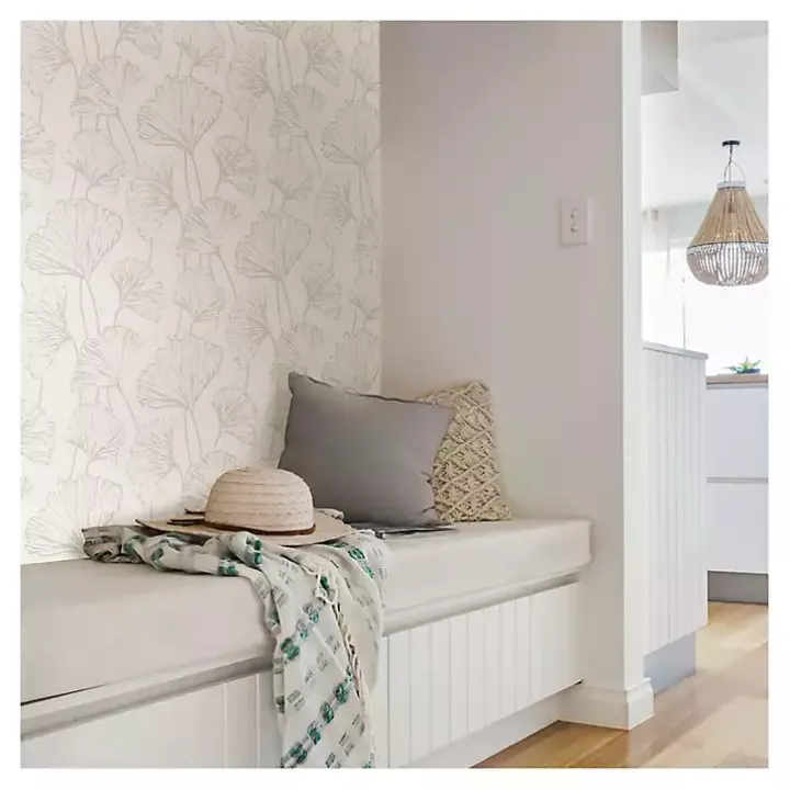 Neutral Botanical Peel and Stick Wallpaper