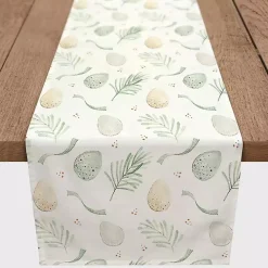 Neutral Eggs and Ribbon Table Runner, 72 in.