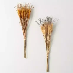 Neutral Fall Wheat Bundles, Set of 2