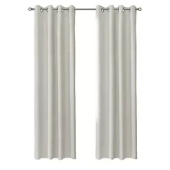 Neutral Light Filtering Curtain Panel, 84 in.