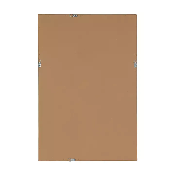 Neutral Linen Beveled Wall Mirror
