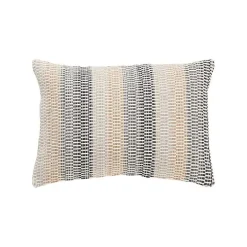 Neutral Ombre Stripe Throw Pillow