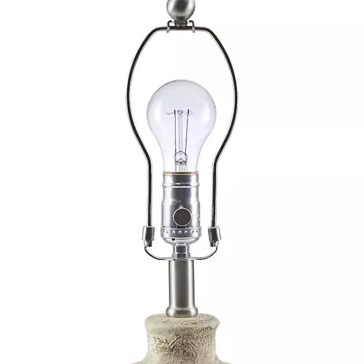Neutral Textured Ceramic Rivera Table Lamp