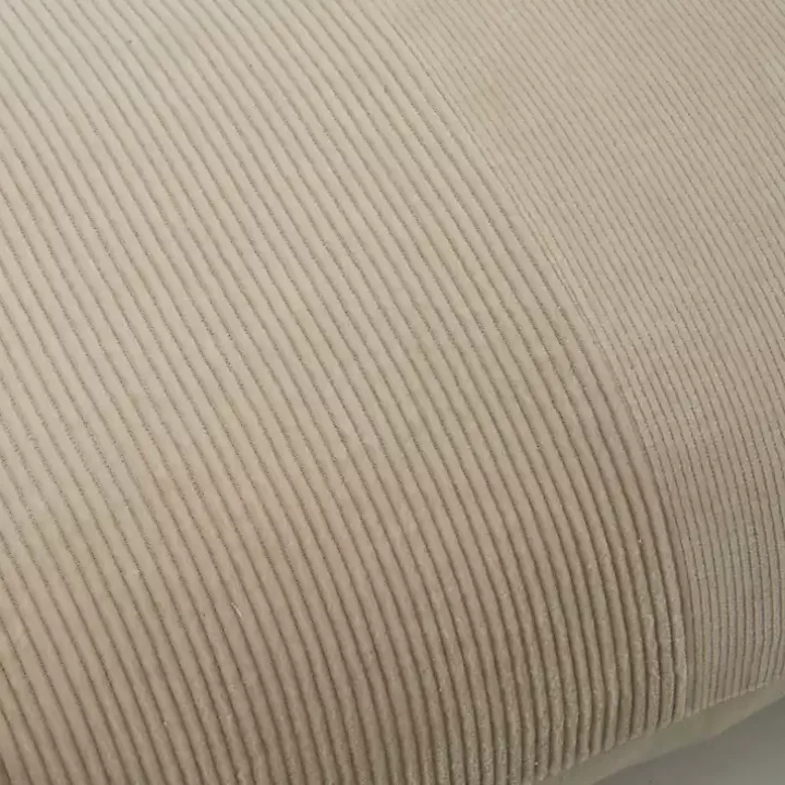 Neutral Velvet Corduroy Lumbar Pillow