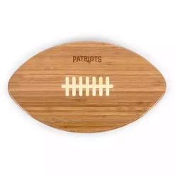 New England Patriots Bamboo Football Cutting Board