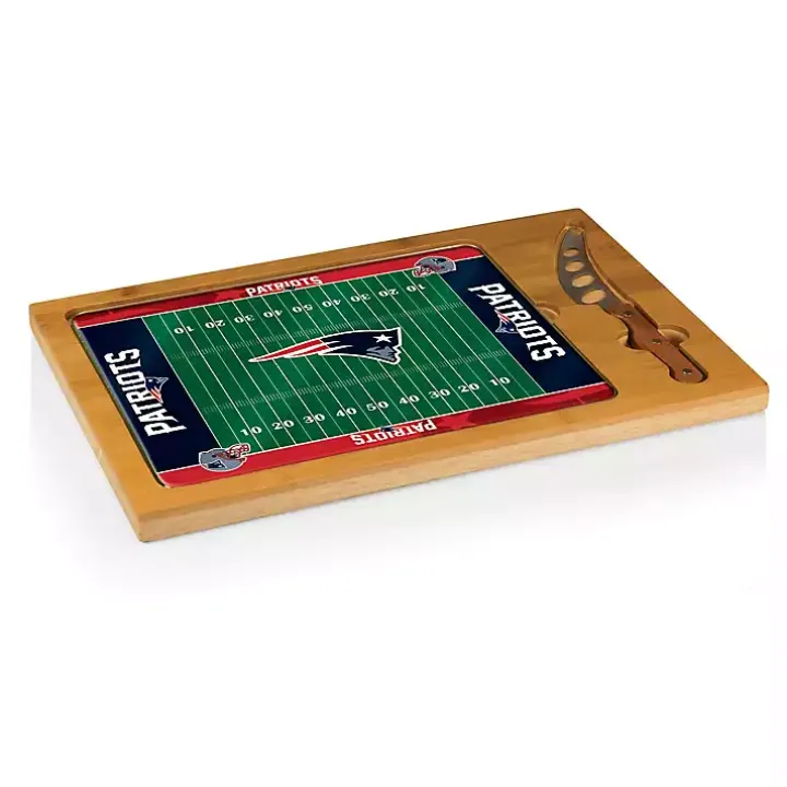 New England Patriots Cutting Board & Knife Set