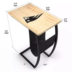 New England Patriots Wood C-Table