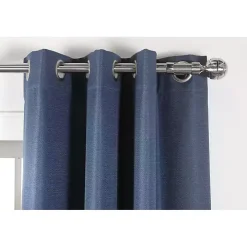 Nickel Blackout Extendable Curtain Rod, 72 in.