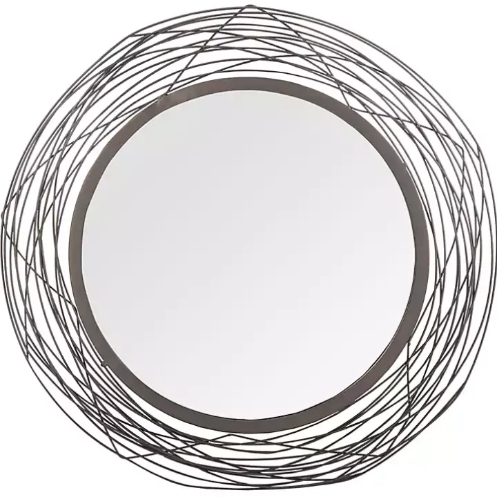 Nixie Black Wire Wall Mirror
