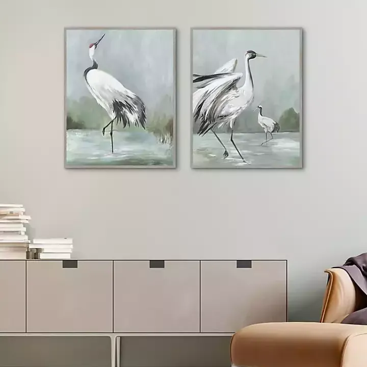 Noble Beauty Framed Canvas Art Prints, Set of 2
