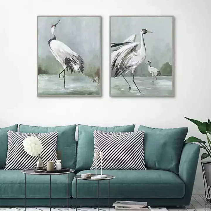 Noble Beauty Framed Canvas Art Prints, Set of 2
