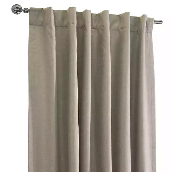 Oatmeal Baxter Blackout Curtain Panel, 84 in.